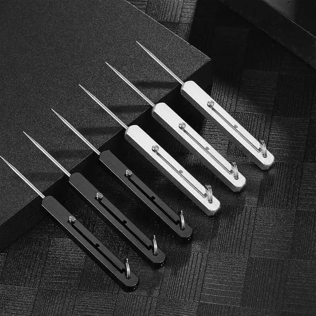 Alt view image 4 of 7 - weikui 6 Pieces Portable Titanium Toothpicks Pocket Toothpick Metal Toothpick Holder for Outdoor Picnic and Camping (6)