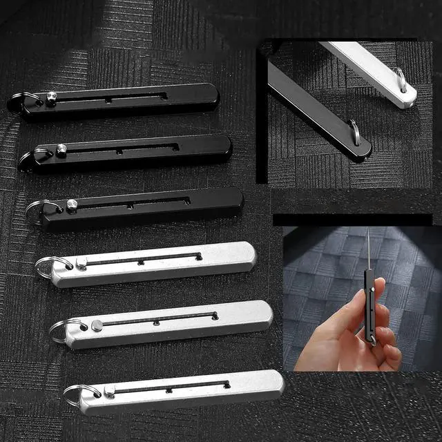 Alt view image 5 of 7 - weikui 6 Pieces Portable Titanium Toothpicks Pocket Toothpick Metal Toothpick Holder for Outdoor Picnic and Camping (6)