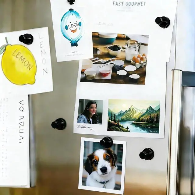 Alt view image 6 of 6 - 8 Pack Fridge Magnets Small Decorative Magnets for Whiteboard Locker Office Calendar Kitchen Classroom Decor Craft Magnets for Home Office Supplies