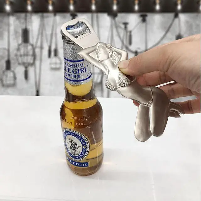 Alt view image 2 of 6 - Bottle Opener Magnetic Fridge Decoration Solid Durable for Kitchen Bar Restaurant Party Beer Openers