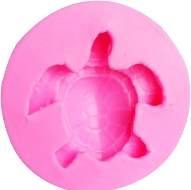 Alt view image 5 of 5 - 4 PCS 3D Tortoise Sea Turtle Silicone Mold for DIY Ice Cube Handmade Ice Cream Pudding Cupcake Cake Topper Decoration Soap Mould Candy Chocolate Crystal Jelly Shots Fondant Mold Desserts Gum Paste