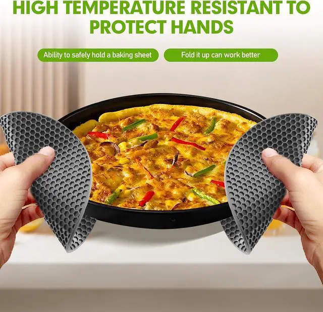 Alt view image 4 of 6 - Silicone Trivets for Hot Dishes, Food-Grade Silicone, BPA Free 4PCS | It Can Be Placed on Kitchen Countertops, Dining Tables, or in Pots to Prevent Burns, and Is Dishwasher-Safe.