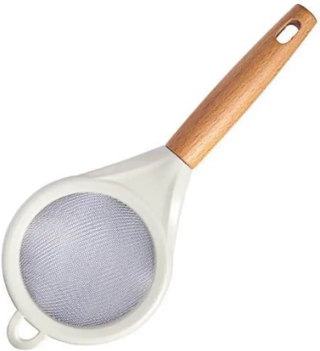 Main image of ARFUKA Small Fine Mesh Strainer with Wooden Handle - Multipurpose Food & Beverage Strainer | Ideal for Kitchen Baking, Cocktails, Tea, Coffee & Juice | Stainless Steel Colander Sieve