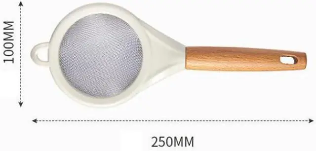 Alt view image 6 of 7 - ARFUKA Small Fine Mesh Strainer with Wooden Handle - Multipurpose Food & Beverage Strainer | Ideal for Kitchen Baking, Cocktails, Tea, Coffee & Juice | Stainless Steel Colander Sieve