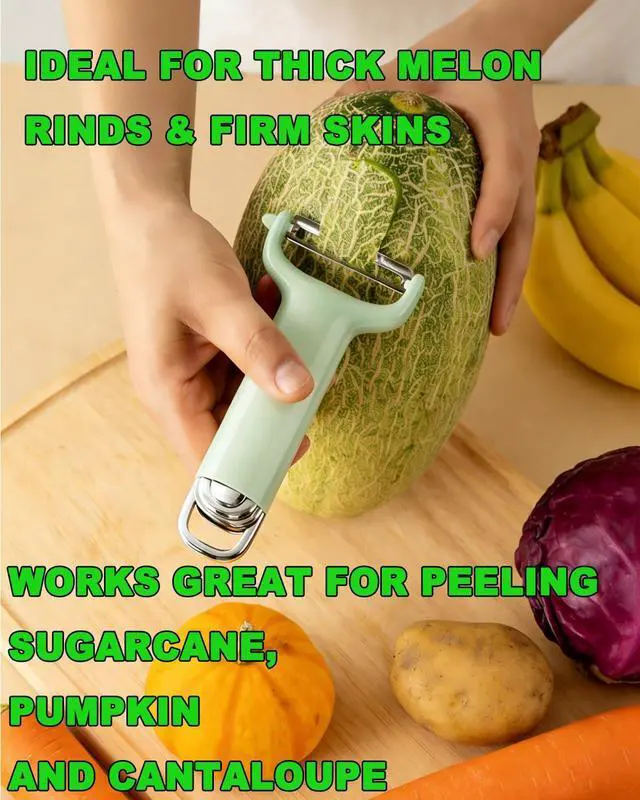 Alt view image 3 of 7 - Potato Peeler, 420 Stainless Steel Blade, Non-Slip Handle, 2-Pack | Sharp 420 stainless steel blade, rust resistant. Ergonomic non-slip grip for peeling potatoes, fruits and vegetables.