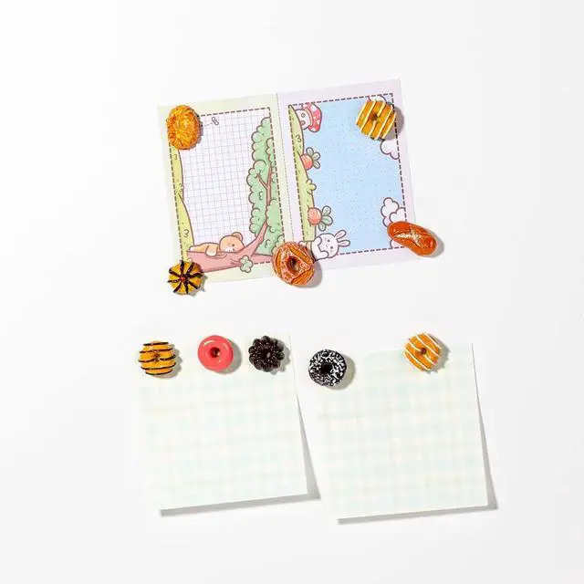 Alt view image 6 of 7 - 5 Pcs Mini Kitchen Fridge Magnets, Cute 3D Food Magnets for Home Decor | Cute mini kitchen magnets with 3D resin designs. Add fun style to refrigerators, lockers, offices, and magnetic boards.
