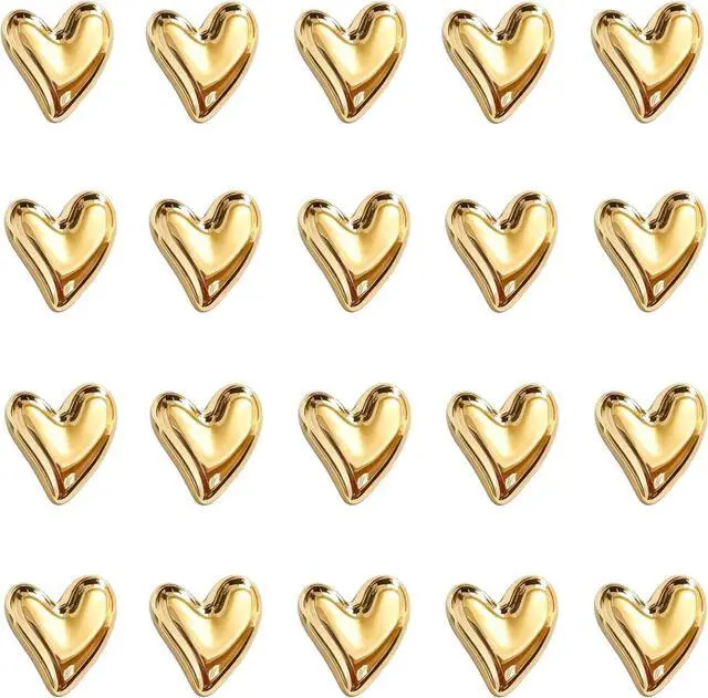 Main image of 22Pcs Fridge Magnets,Cute Love Heart Decorative Magnets, Refrigerator Magnets for Whiteboard Cabinet Locker,Strong Holding Power,Gold