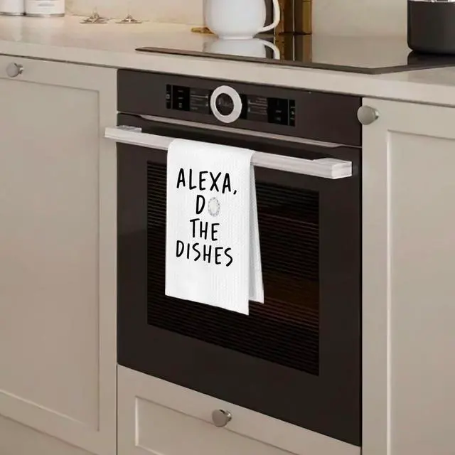 Alt view image 2 of 5 - Funny Kitchen Towels 16x24 Inch, Funny Dish Towels Drying Cloth for Kitchen, Do the Dishes Decorative Hand Towel