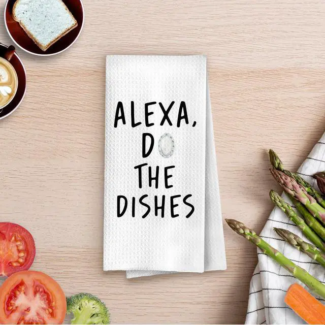 Alt view image 4 of 5 - Funny Kitchen Towels 16x24 Inch, Funny Dish Towels Drying Cloth for Kitchen, Do the Dishes Decorative Hand Towel