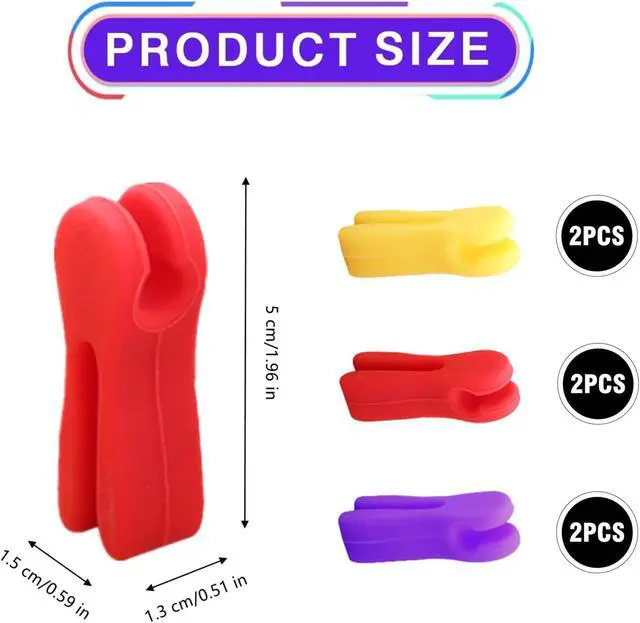 Alt view image 2 of 7 - 6 Pcs Utensil Pot Clip Universal Silicone Pot Spoon Holder Heat Resistance Non-Slip Spoon Rest for Kitchen