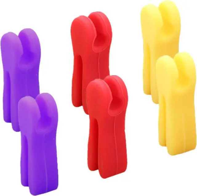 Alt view image 3 of 7 - 6 Pcs Utensil Pot Clip Universal Silicone Pot Spoon Holder Heat Resistance Non-Slip Spoon Rest for Kitchen