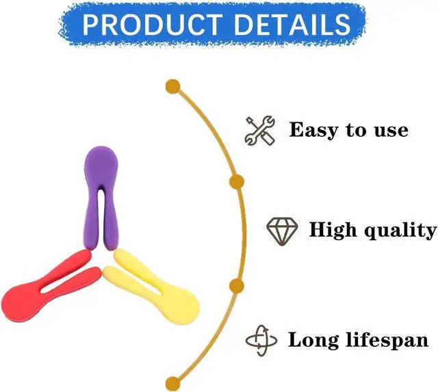 Alt view image 7 of 7 - 6 Pcs Utensil Pot Clip Universal Silicone Pot Spoon Holder Heat Resistance Non-Slip Spoon Rest for Kitchen