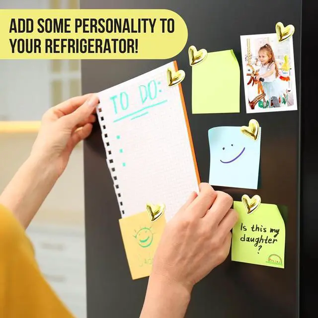 Alt view image 7 of 7 - 24pcs Cute Fridge Magnets - Heart Decorative Magnets | for Refrigerator, Whiteboard, Cabinet & Locker - Decorative Magnets for Classroom, Kitchen & Office and Home Adults