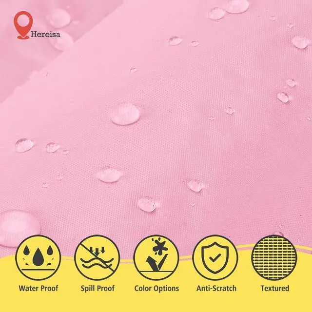 Alt view image 6 of 7 - Premium Pink Plastic Table Cloth Disposable (2 Pack) Round Tablecloth (84in) Party Table Cloths Disposable, Perfect Table Cloth Round Cover for Any Table Up to 6 Feet