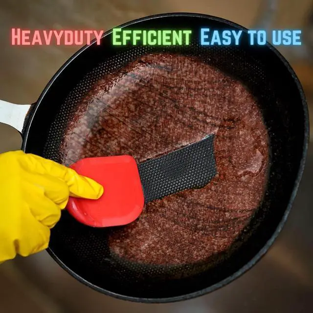 Alt view image 4 of 7 - SULLINS Pan Scraper, Pack Of 3 | Pan Scraper Tool | Pot Scraper | Dish Scraper | Dish Scraper Tool | Unique Silicone Grip Design - No Slipping Unlike Other Scrapers