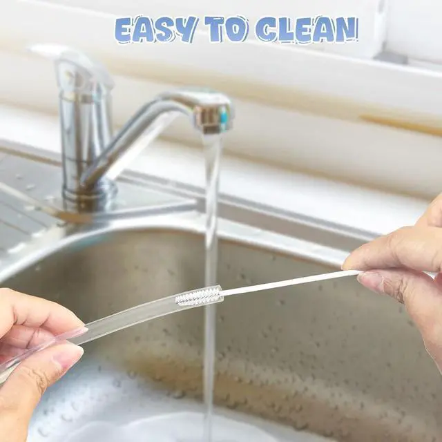 Alt view image 7 of 7 - VANEST Replacement Straws Compatible with Grosmimi Stage2 (4 Packs) | with 2 Pack Straw Brushes, Soft Silicone, No Spill