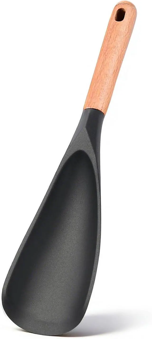 Main image of Silicone Cooking Spatula Spoon, One Spoon for Nonstick Cookware, BPA-Free | Multifunction spoonula for baking, cooking, serving, mixing, stirring, heat resistant, dishwasher safe