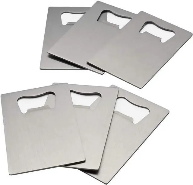 Main image of Pekky Credit Card Bottle Opener, 6 Packs, Stainless Steel