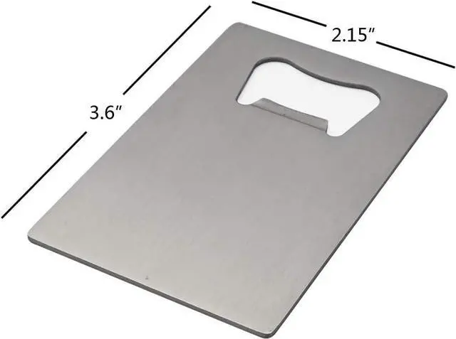 Alt view image 2 of 6 - Pekky Credit Card Bottle Opener, 6 Packs, Stainless Steel
