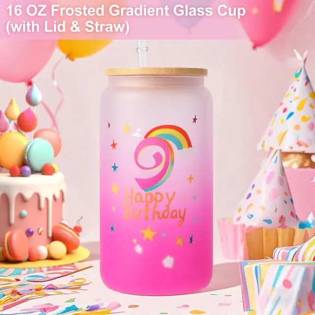 Alt view image 2 of 7 - 9 Year Old Girl Birthday Gifts, Unique 9th Birthday Gift for Girls, Gift Ideas for Daughter, Sister, Niece, Granddaughter, Popular Decorations Basket Birthday Gift for Girls
