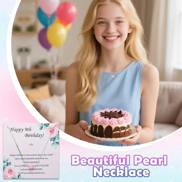 Alt view image 5 of 7 - 9 Year Old Girl Birthday Gifts, Unique 9th Birthday Gift for Girls, Gift Ideas for Daughter, Sister, Niece, Granddaughter, Popular Decorations Basket Birthday Gift for Girls