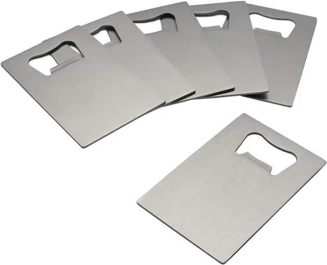 Alt view image 6 of 6 - Pekky Credit Card Bottle Opener, 6 Packs, Stainless Steel