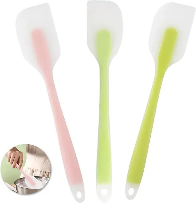 Main image of 3 Pcs Silicone Spatula,8.2 Inch Heat-Resistant Spatula,Non-stick Rubber Spatulas, Baking Mixing Tool (Small)