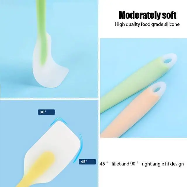 Alt view image 6 of 7 - 3 Pcs Silicone Spatula,8.2 Inch Heat-Resistant Spatula,Non-stick Rubber Spatulas, Baking Mixing Tool (Small)
