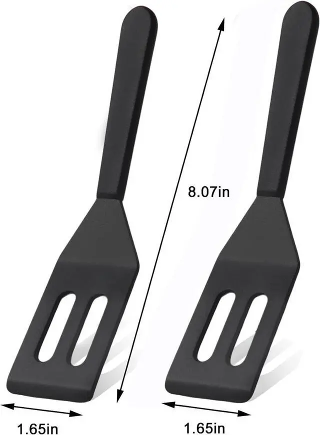 Alt view image 2 of 7 - Small Silicone Spatulas 2-Pack, Heat-Resistant Mini Spatula for Serving | Nonstick Safe Thin Silicone Baking Set for Cookies, Brownies & Kitchen Use