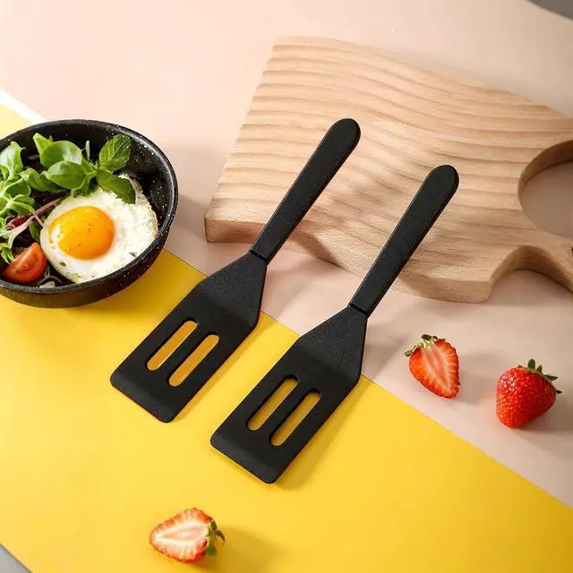Alt view image 3 of 7 - Small Silicone Spatulas 2-Pack, Heat-Resistant Mini Spatula for Serving | Nonstick Safe Thin Silicone Baking Set for Cookies, Brownies & Kitchen Use