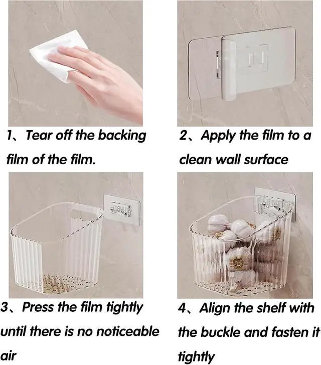 Alt view image 3 of 5 - 4 Pack Clear Stackable Organizer Bins, Storage Bin, Pantry & Desk Organizer | Space-Saving Stackable Wall Storage Multi-Purpose Storage For Kitchen Bathroom Office & More Small Items