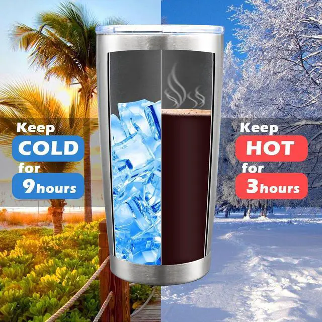 Alt view image 4 of 7 - AIANJI 20oz Tumbler with Lid Stainless Steel Tumblers Insulated Mug SS 1P