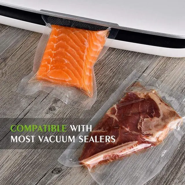 Alt view image 5 of 7 - Kitchen Essentials, Vacuum Sealer Bags 8"x10' 2 Rolls | Commercial Grade, BPA Free, Freezer Bags, Puncture Prevention, Sous Vide Compatible,Kitchen Gadgets