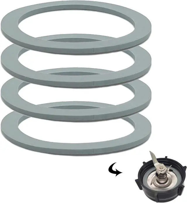 Main image of Blender Gasket Replacement Parts, Rubber Ring Seal Rings Blender Accessories for Oster and Osterizer Blender (4 Pieces)