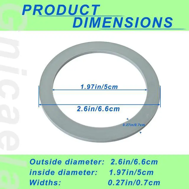 Alt view image 2 of 5 - Blender Gasket Replacement Parts, Rubber Ring Seal Rings Blender Accessories for Oster and Osterizer Blender (4 Pieces)