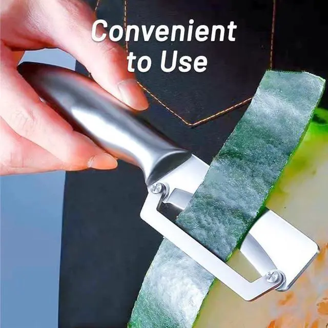 Alt view image 2 of 7 - 1 Pack Thick Vegetable Peeler - Sugarcane Pumpkin Peeling Knife - Ultra Sharp Stainless Steel Blades - Perfect Kitchen Peeler Effortlessly Peels Vegetables and Fruits (1 Pack)