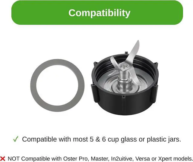 Alt view image 3 of 5 - 8 Pack Gaskets Replacement Rubber Seal for Oster Blender Replacement Parts O-Ring aspas para licuadora Compatible with Oster and Osterizer Blender Blade Accessories