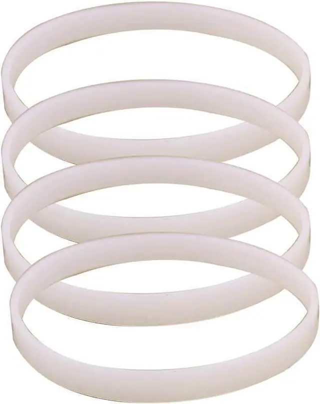 Main image of Anbige 4PCS White Rubber Sealing O-Ring Gasket Replacement Parts for Ninja Juicer Blender Replacement Seals (4 3.93inch gaskets)