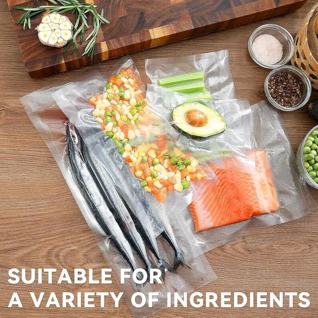 Alt view image 7 of 7 - Wevac Vacuum Sealer Bags 8x16 2 rolls, for Food Saver, Suction Channel | Sous Vide, Freezer safe, BPA Free, Commercial Grade, Heavy Duty Vacuum Seal Bag Fit All Vacuum Machine, Meal Prep, Meat, Fish