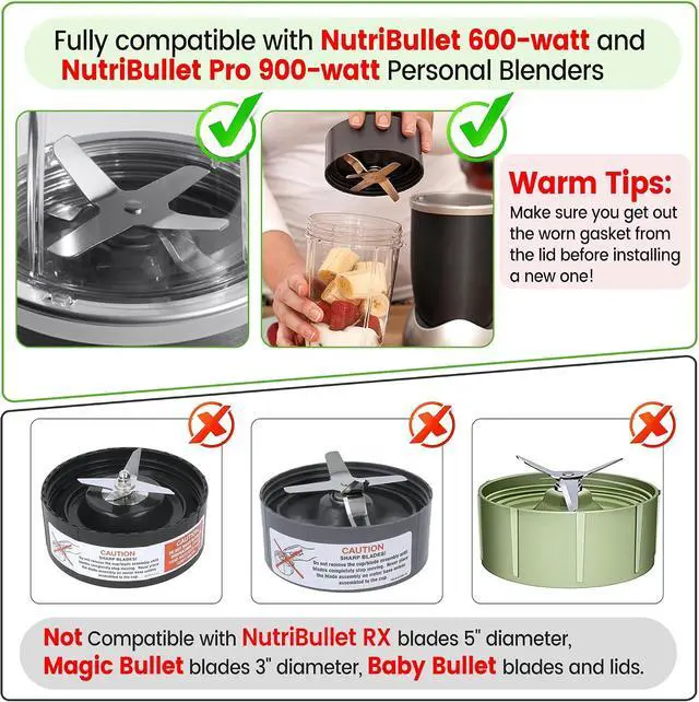Alt view image 3 of 7 - 3Pcs Gaskets Replacement Rubber Seal Ring for Nutribullet Blender 600W 900W | Food-grade Silicone, BPA-free, Good Sealing & Leak-Proof, Long-Lasting, Nutribullet Replacement Part Accessories