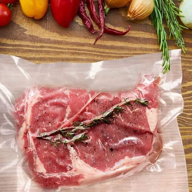 Alt view image 2 of 4 - Volanic 40 PCS 8X12 Inch Vacuum Sealer Bags with BPA Free Thick Embossed for Saver Sous Vide Cooking Food Meal Prep