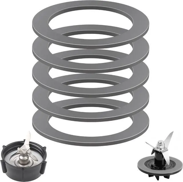 Main image of 5 Pack Rubber Sealing O-Ring Gaskets for Oster and Osterizer Blender Blade | Food-grade Materials, BPA-free, Good Sealing & Leak-Proof, for Oster Blender Gasket Replacement Parts Accessories