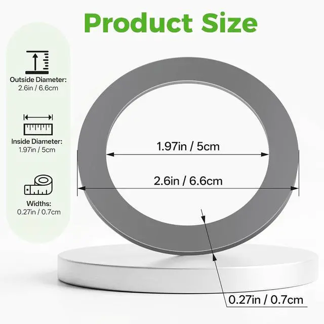 Alt view image 2 of 7 - 5 Pack Rubber Sealing O-Ring Gaskets for Oster and Osterizer Blender Blade | Food-grade Materials, BPA-free, Good Sealing & Leak-Proof, for Oster Blender Gasket Replacement Parts Accessories