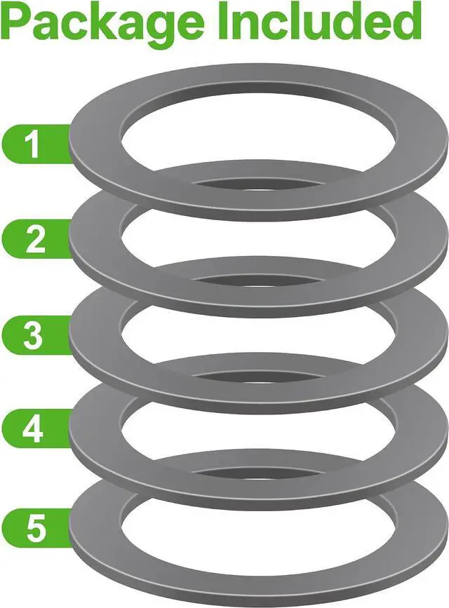 Alt view image 6 of 7 - 5 Pack Rubber Sealing O-Ring Gaskets for Oster and Osterizer Blender Blade | Food-grade Materials, BPA-free, Good Sealing & Leak-Proof, for Oster Blender Gasket Replacement Parts Accessories