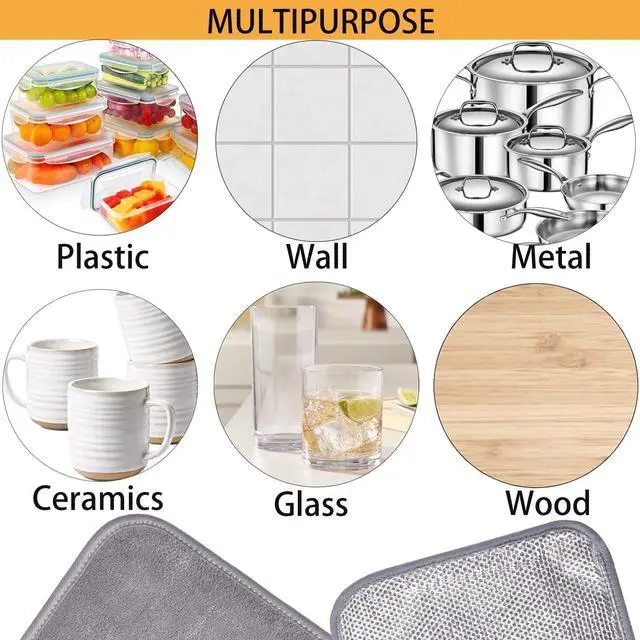 Alt view image 5 of 7 - 2-Layer Wire Dish Cloths for Washing Dishes Dish Washing Rags for Kitchen | 8"X8" one side wire dishcloth for stratch another side soft dish rags for wipe and cleaning
