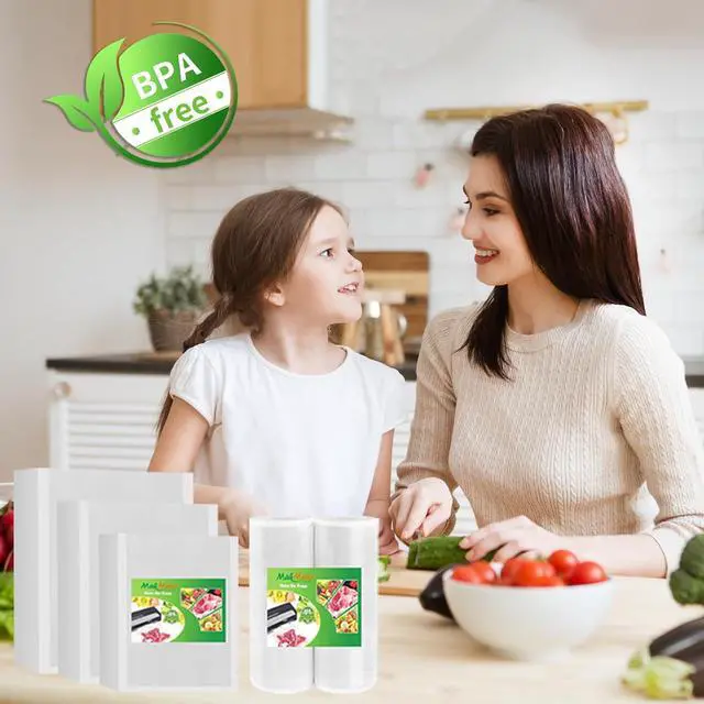 Alt view image 6 of 6 - MakMeFre Pint 6"x10"Vacuum Sealer Bags 50ct for Food Storage | BPA Free PreCut Food Grade,Commercial Grade,Heavy Duty Vacuum Food Freezer Bags,Great for Sous Vide Vacuum Sealer
