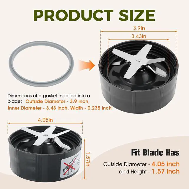 Alt view image 2 of 7 - 2Pcs Blender Gasket Seal Rings Replacement for Nutribullet 600W 900W | Food-grade Silicone Rubber High Sealing Performance