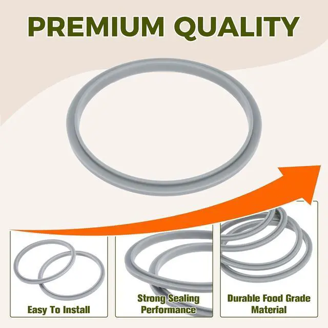 Alt view image 5 of 7 - 2Pcs Blender Gasket Seal Rings Replacement for Nutribullet 600W 900W | Food-grade Silicone Rubber High Sealing Performance
