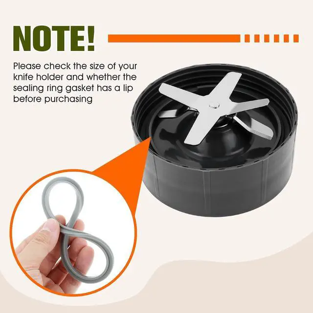 Alt view image 6 of 7 - 2Pcs Blender Gasket Seal Rings Replacement for Nutribullet 600W 900W | Food-grade Silicone Rubber High Sealing Performance