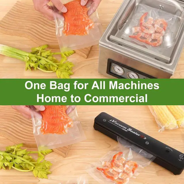 Alt view image 7 of 7 - Vacuum Sealer Bags for Food Storage, 100pcs Precut Pint & Quart | 3Mil Embossed BPA-Free Puncture-Resistant Bags, Universal Fit for Sous Vide, Meal Prep, Freezer Storage & Food Preservation